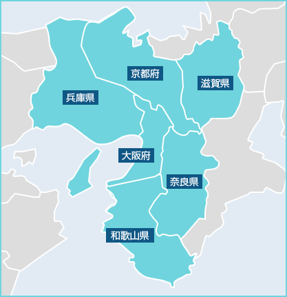 対応エリア地図